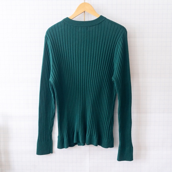Ava & Viv Emerald Green Ribbed Sweater - Size 1X - Picture 5 of 7
